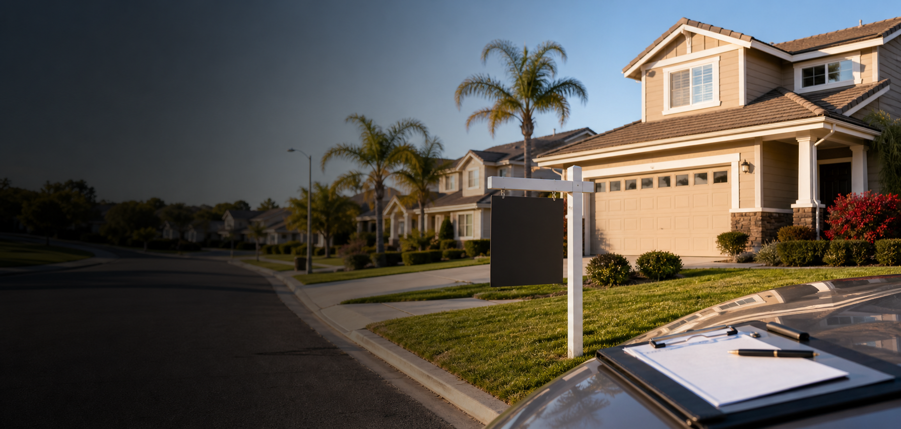 Southern California home prepared for real estate marketing